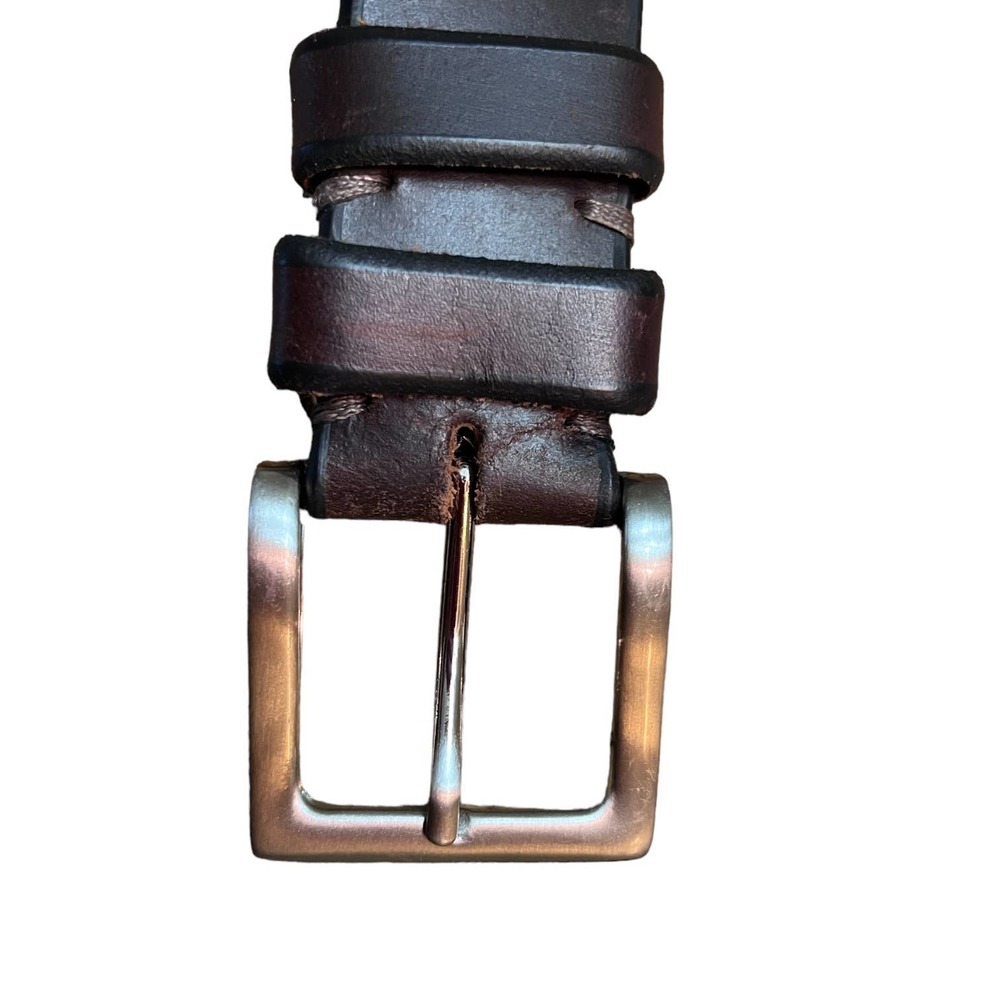Men's Belt‎ Dark Brown XL Genuine Leather Casual Dress Belt Size 50